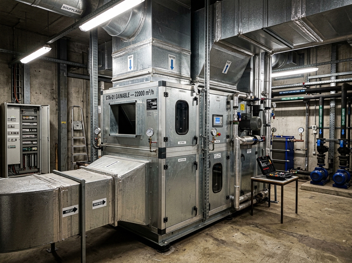 Centrale de traitement d'air — local technique